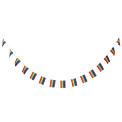 HIS78681 Banderoll Flagg Rainbow 6m