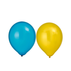 HIS64694 Ballong 12" Metallic Blå/Gul