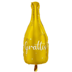 HIS64948 Folieballong Flaska Grattis