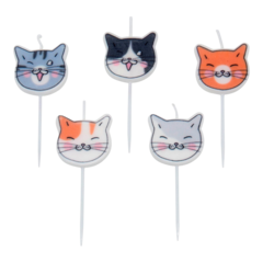 HIS78934 Hisab Tårtljus Katt
