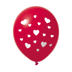 HIS64403 Hisab Ballong 12" Röd Hjärta