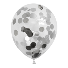 HIS64595 Ballong Konfetti Silver 6p