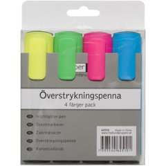 62510 Markeringstusjer 4 farger