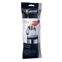 SMEF971 Smedbo Avfallspåse för Pedalhink 6L Vit