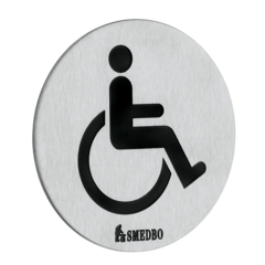SMEFS959 Skylt Handikapp Rostfri