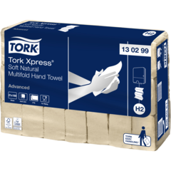 157130299 Pappershandduk Tork Xpress Advanced Z-vikt 2-lag Natur H2