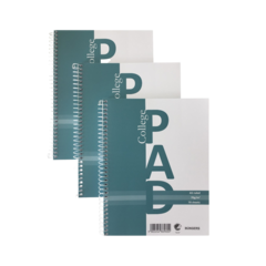 5334490103ER-1 Büngers PAD -luentoruutuvihko, A5 Viivoitettu Vihreä 3 kpl/p