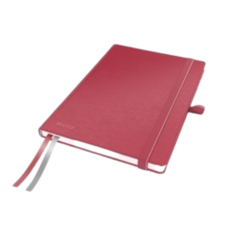 44780025 Anteckningsbok Leitz Linjerat Röd A5