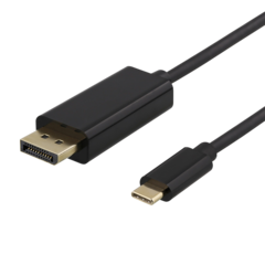 DELUSBCDP200 Kabel USB-C till DisplayPort Deltaco 2m