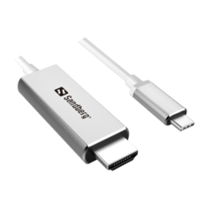 13621 Kabel USB-C till HDMI Sandberg 2m