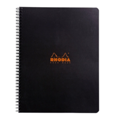 193009C Anteckningsbok Wire Black A4+