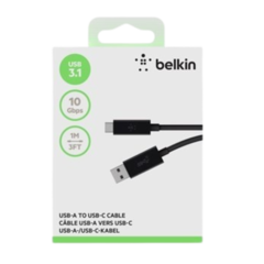F2CU029BT1MBLK Belkin 1m USB-C to USB-A Cable
