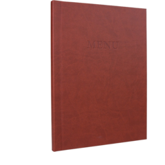 SEC158 Menyhållare "Menu" Peleman Läder A4