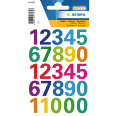 3279 Etikett Siffror 0-9 20mm