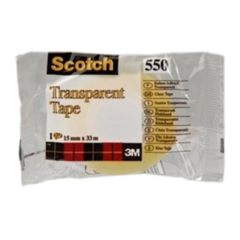 7100194352 3M Tejp Scotch Transparent 550, 15mmx33m