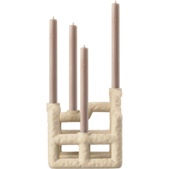 VC25975 Ljusstake Lyng Sand 21x21cm