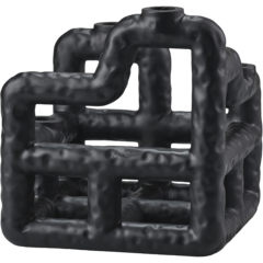 VC25974 Ljusstake Lyst Svart 21x21cm