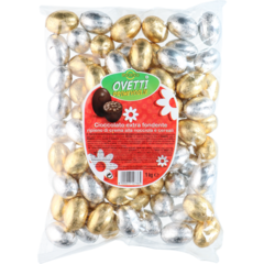 C12736 Chokladägg Dark Nougat Stora 1 kg