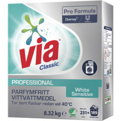 101100416 Vaskemiddel Via Pro Formula Sensitive 8,32kg