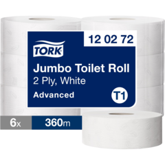157120272 Toiletpapir Tork Jumbo Advanced 2-lags T1