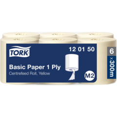 157120150 Tork Basic 1-Ply Yellow Roll Towel M2