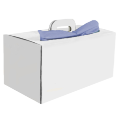 IND911628 Torkduk 3-Lgr Blå 42x38cm