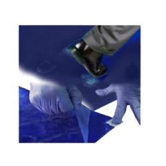 INDAVM264534B Klistermatta Blå 66x114 cm