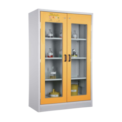 INDB802657A Kemskåp 30min 2-Glasdörrar Gul