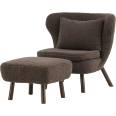 VD47000030 Loungfåtölj Ryxö Brun Teddy