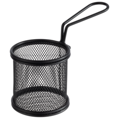 PA40624 APS Snack Holder Serving Basket - Black