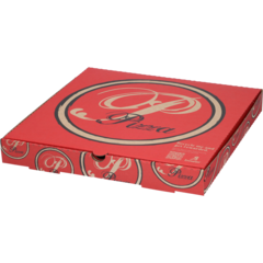 2835 Pizzakartong Röd 28x28x3,5cm
