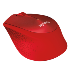 910004911 Mus M330 Silent Plus Röd