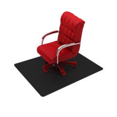 FR123648HEBV Stolskydd Svart PVC 90x120cm