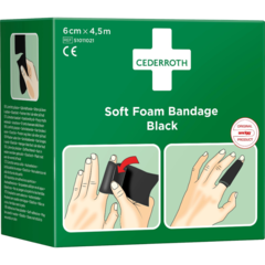 51011021 Skumförband Cederroth Soft Foam Svart (6cm x 4,5m)