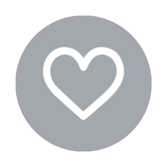 AV30011961 Förseglingsetikett Hjärta Grå Avery 30011961