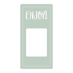AV30011967 Förseglingsetikett Enjoy Ljusgrön 50x100mm Avery 30011967
