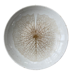 BLO1129106KJ Blocho Hotel Deep Plate with Leaf Design 26cm