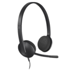 981000475 Headset Logitech H340 On-Ear USB Svart