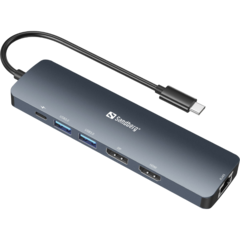 13643 Dockningsstation USB-C Sandberg 6 Portar