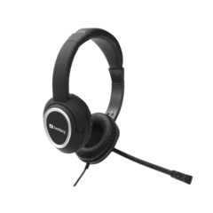 12616 Headset Sandberg Chat USB Over-Ear Svart