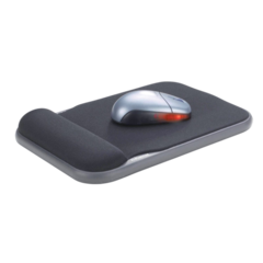 57711 Musemåtte Gel med Støtte Sort