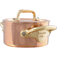 MVL20064 Minigryta med lock Mauviel M'150b 30cl koppar/mässing