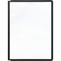 560601 Plastomslag A4 M/Ramme Sort