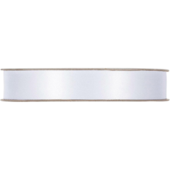 1474MX01 Satinband Dubbelsidig Vit 15mm x 50m
