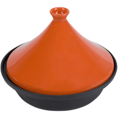 BI6356984 Black/Orange Tagine Ø 30cm