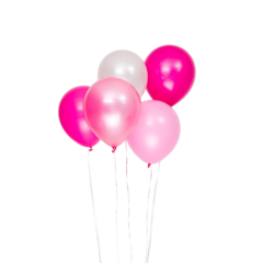 HED202242 DH95 Ballong rosa/vita 30cm