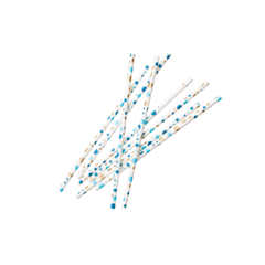 HED202349 Papperssugrör Blå Prickar DesignHouse95 197mm