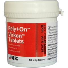 30150 Desinfektionsmedel Virkon Rely+On tabletter 10x5g