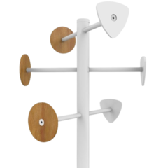 HA400153729 KlädHängare Bora Bamboo Vit