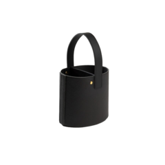 D1001BLACK-1 Bestick och Servetthållare Läder